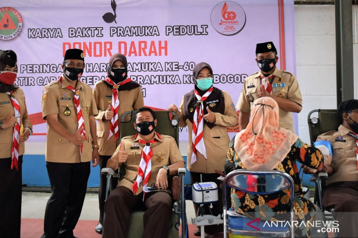 Dedie A Rachim ajak warga Kota Bogor semakin banyak jadi pendonor darah