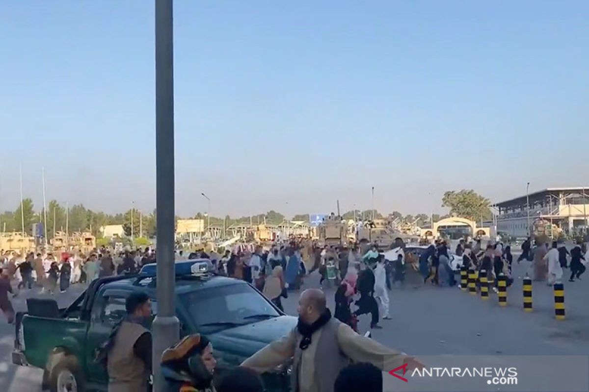 Lima tewas di bandara Kabul, tentara AS tembakkan peluru ke udara