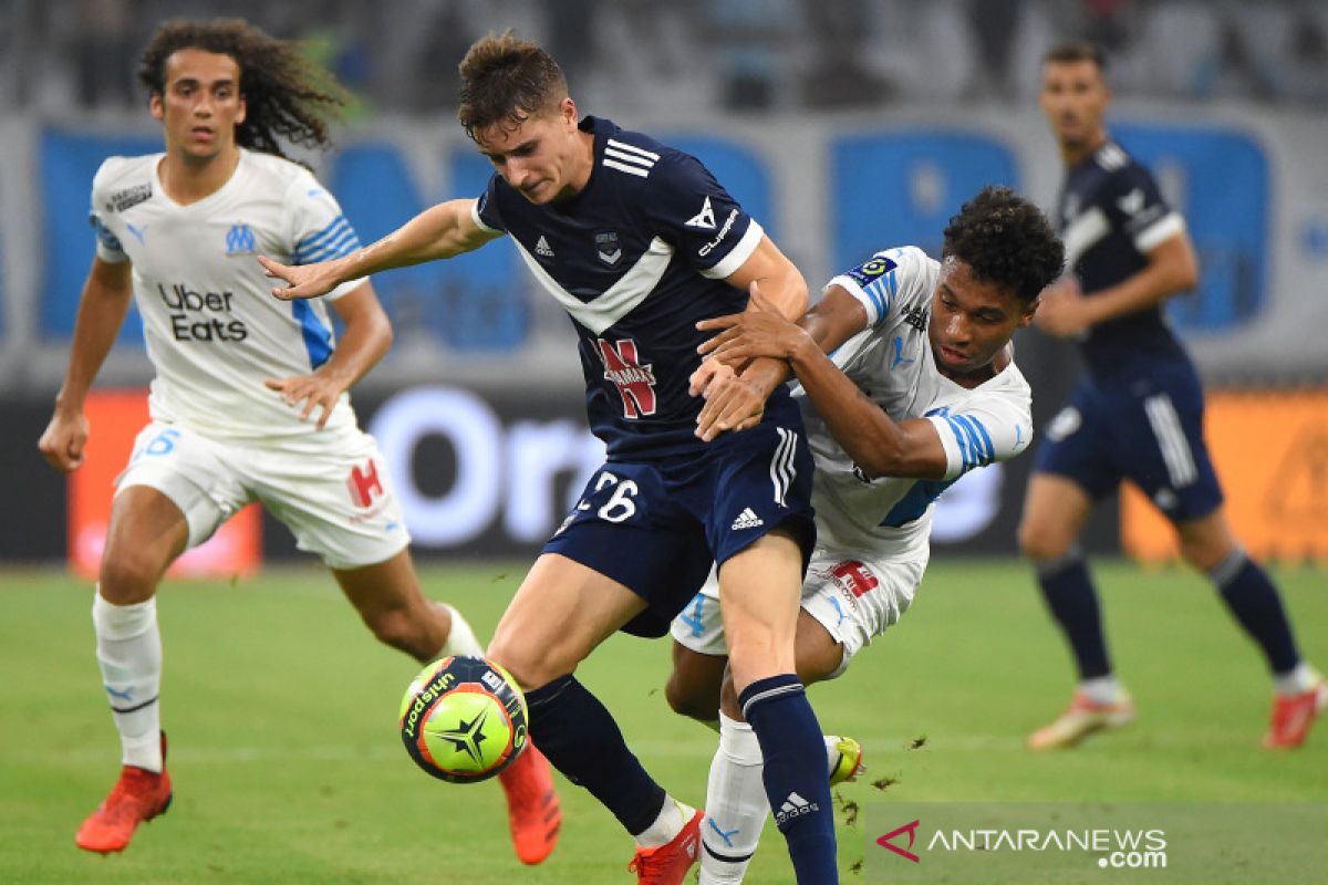 Liga Prancis, Marseille buang keunggulan dua gol, dan berakhir imbang dengan Bordeaux