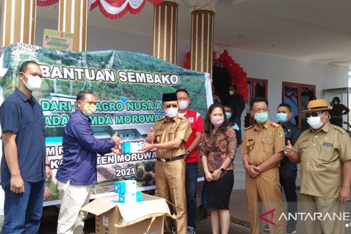 Wabup Morut terima bantuan PT ANA untuk warga terdampak COVID-19