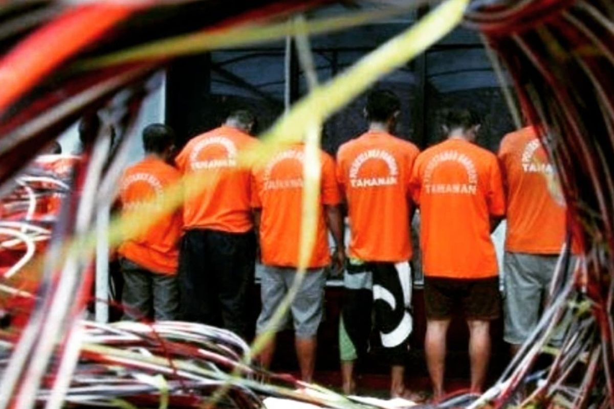 Polda Kalsel gulung komplotan pencuri kabel Telkom di Banjarmasin