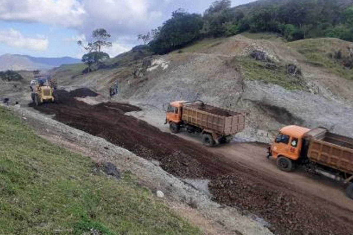 Serapan anggaran pembangunan jalan poros tengah Pulau Timor capai 46,25 persen