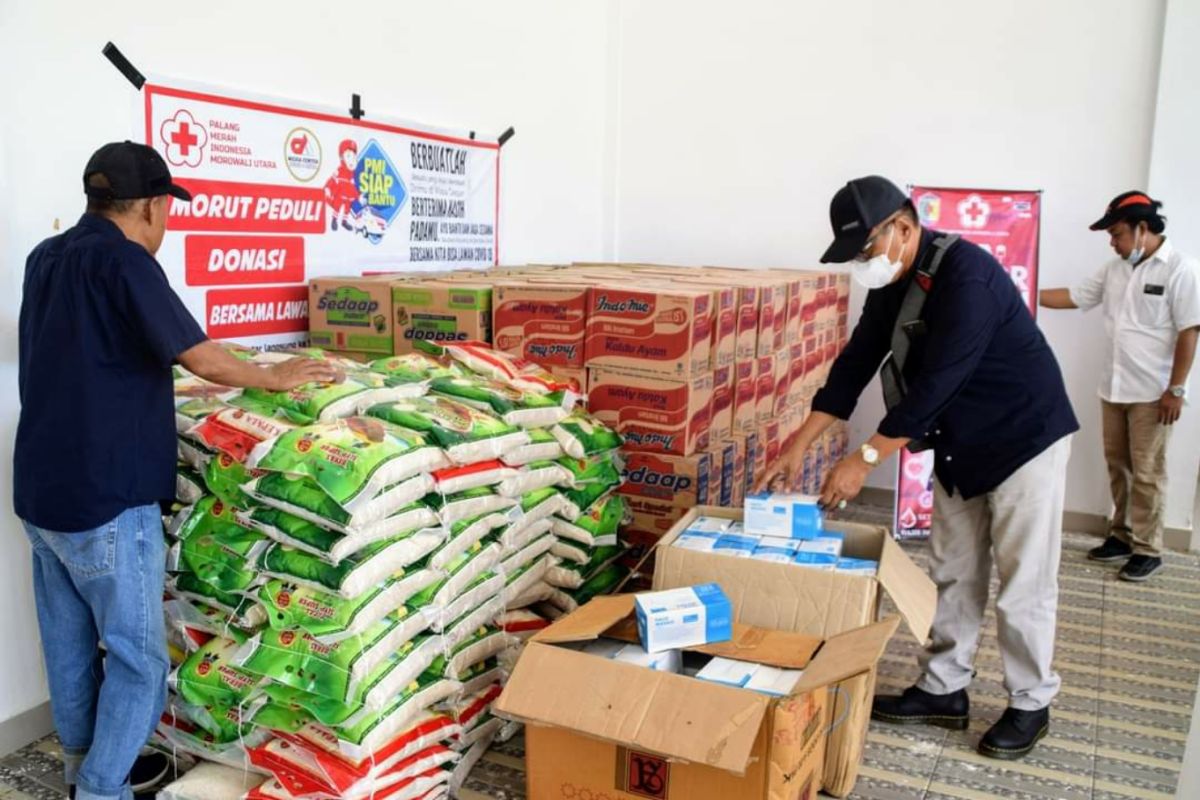PT ANA bantu pangan dan masker untuk warga isoman di Morut