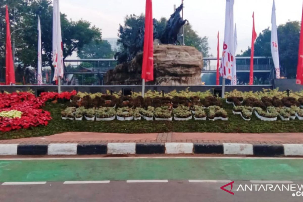 15 ribu tanaman hias disiapkan Jakarta Pusat jelang HUT ke-76 RI