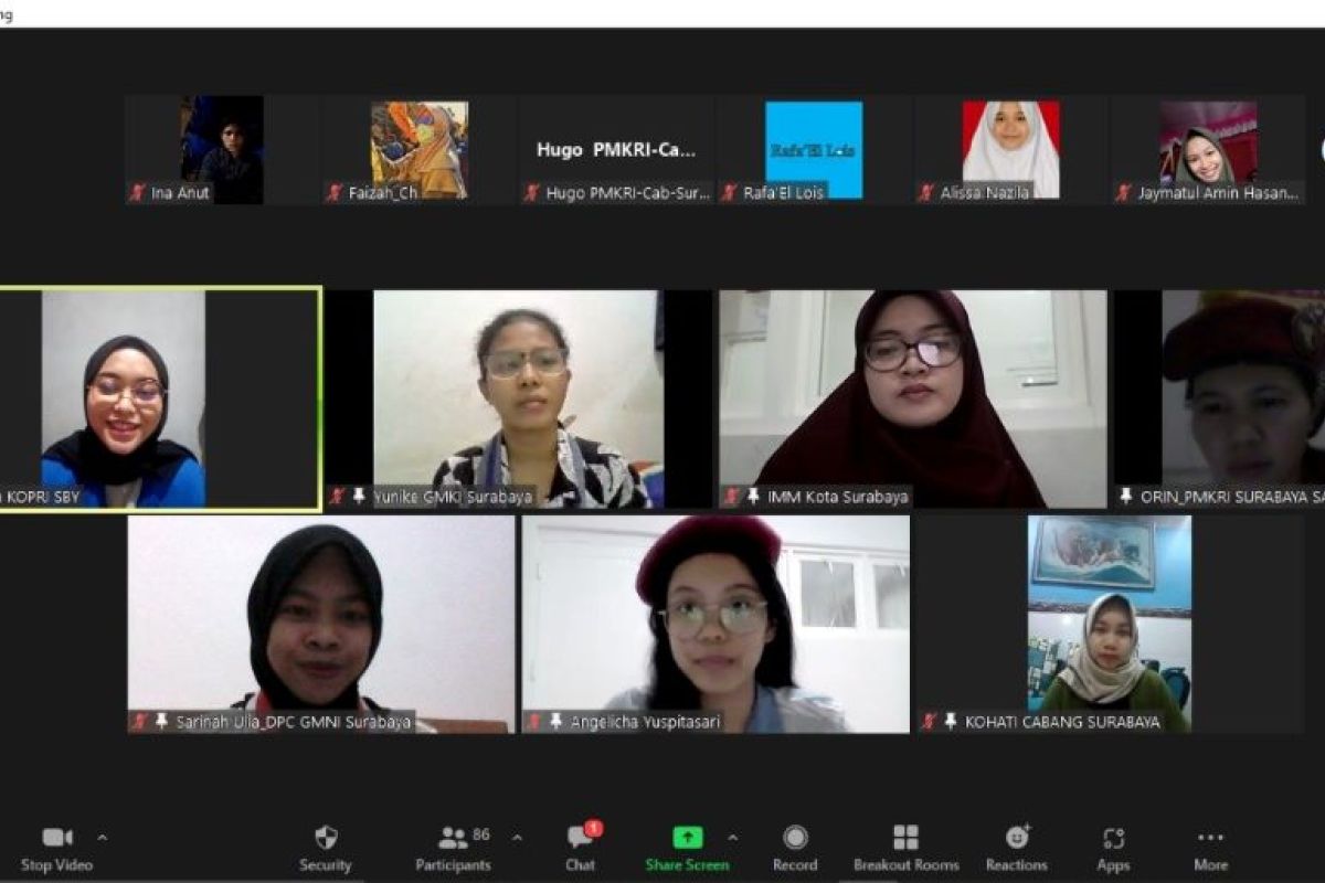 Persoalan perempuan, Cipayung Plus Kota Surabaya gelar webinar 