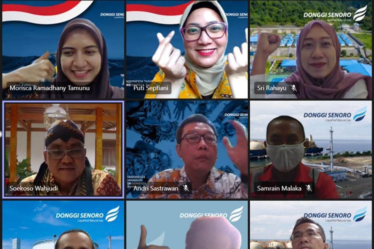 DSLNG Rayakan HUT ke-76 Kemerdekaan Indonesia secara daring