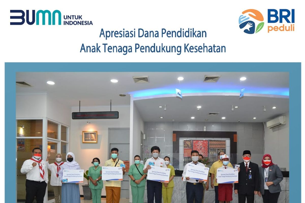 Semarak HUT Ke-76 RI, BRI Kanwil Surabaya beri beasiswa 100 anak nakes