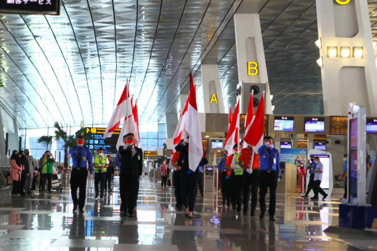 Seluruh bandara AP II peringati HUT Kemerdekaan Ke-76 Indonesia