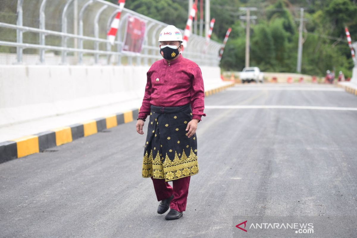 Bupati Kampar resmi buka Jembatan Bangkinang - Petapahan di Hari Kemerdekaan