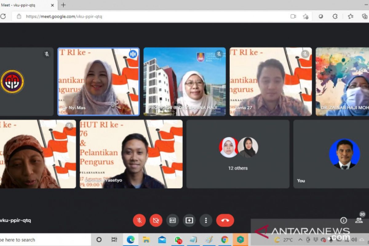 PPI UiTM di Malaysia peringati upacara HUT RI secara virtual