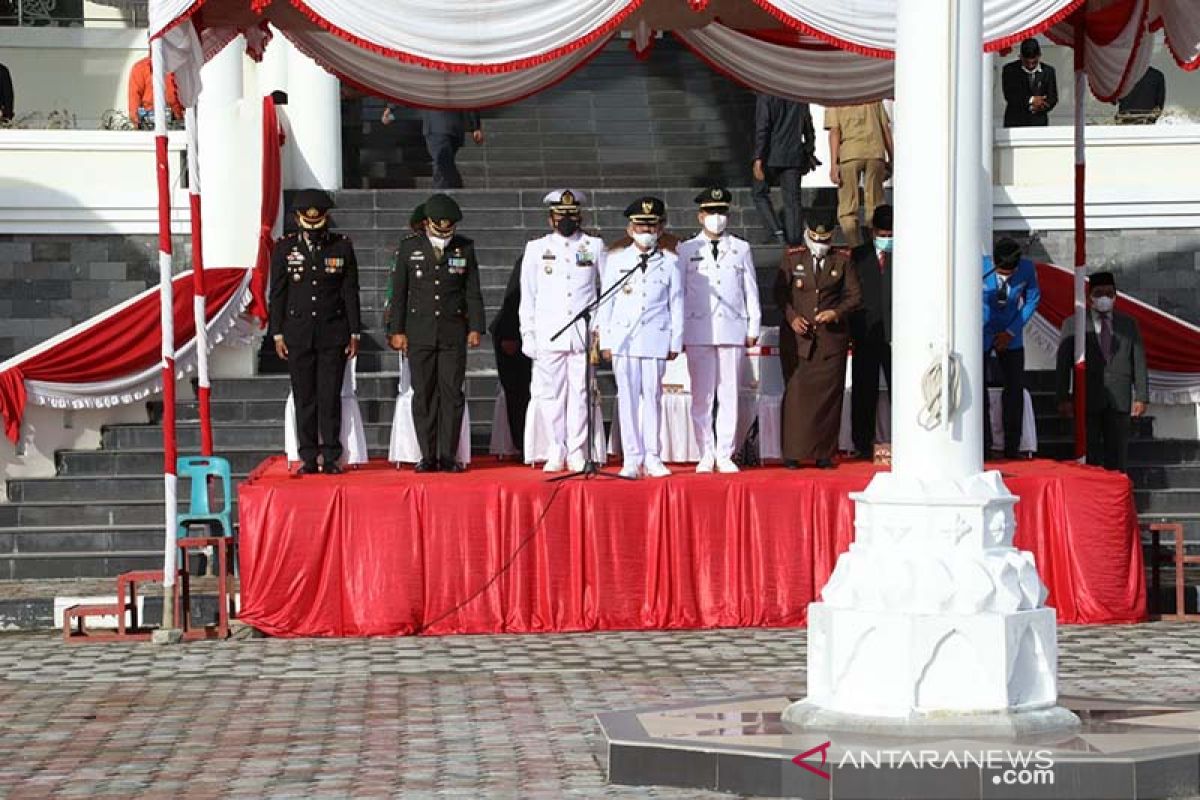 Upacara HUT RI di Aceh Utara berlangsung sederhana