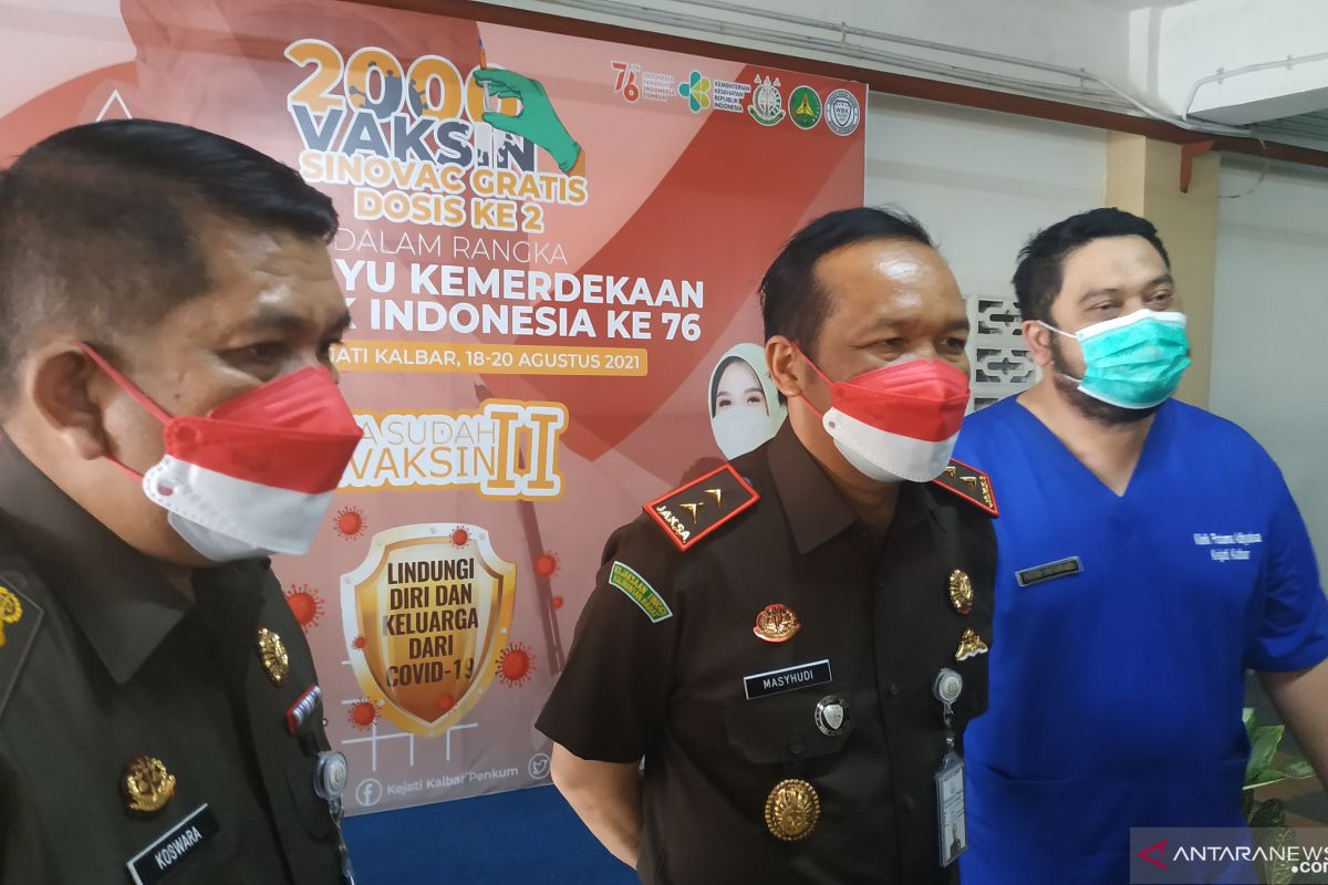 Kejati Kalbar gelar vaksinasi massal untuk tahap kedua