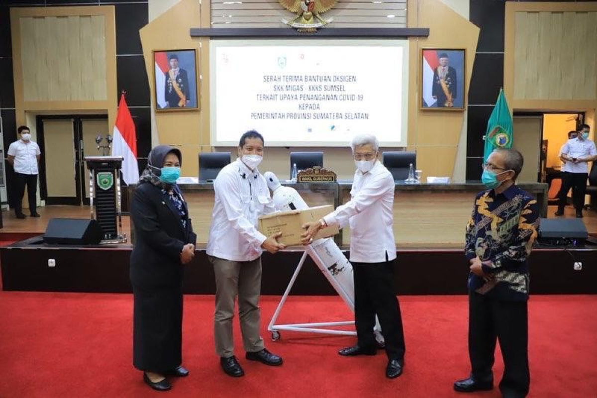 Sumatera Selatan terima bantuan tabung oksigen dari SKK Migas