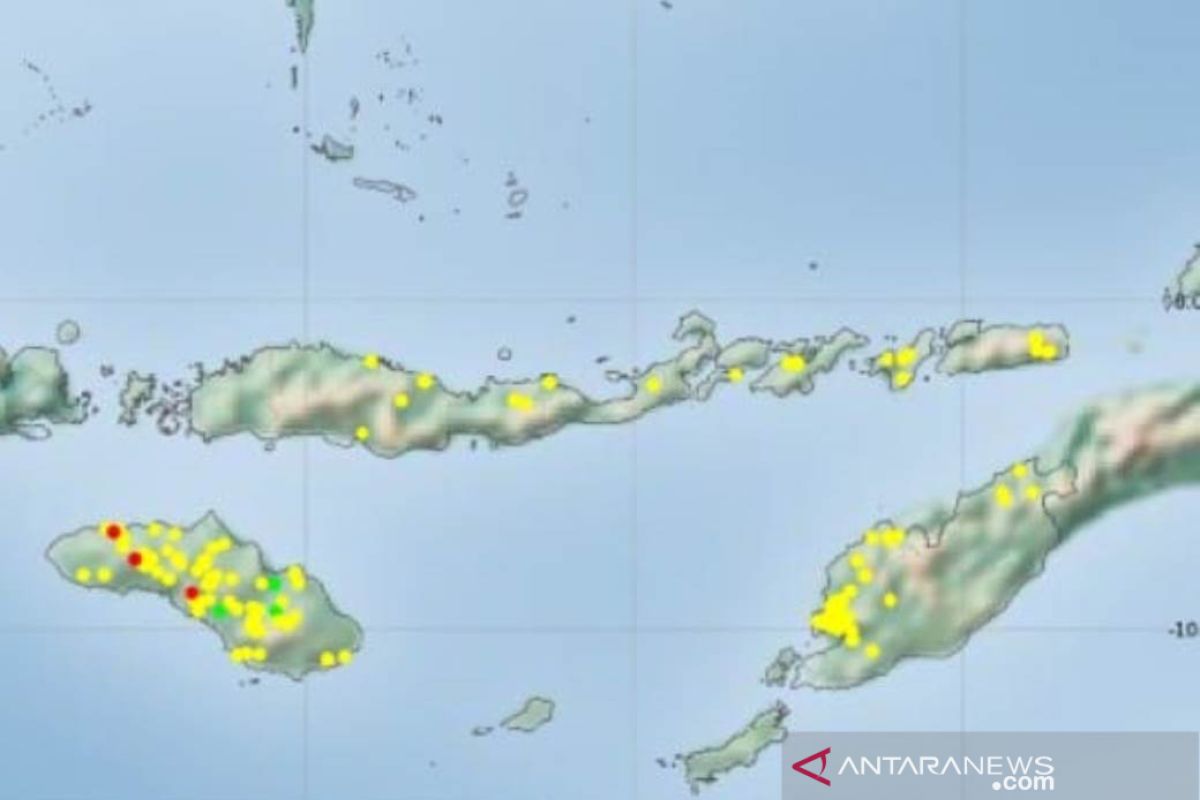 Tujuh titik panas  muncul di Pulau Sumba