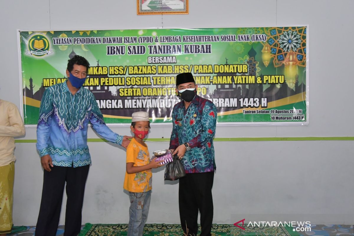 Wabup HSS berbagi bersama anak yatim Ibnu Said Taniran