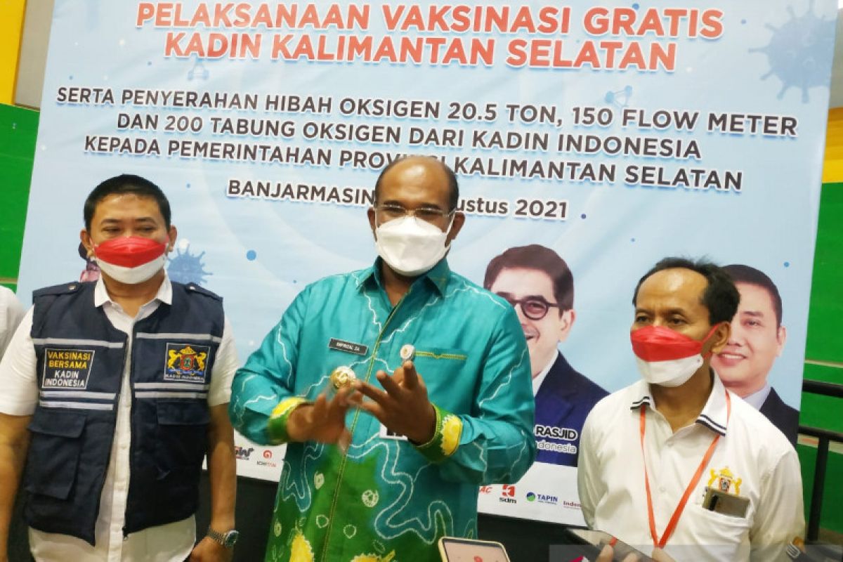 Kadin serahkan 20,5 ton oksigen dukung penanganan COVID-19 di Kalsel