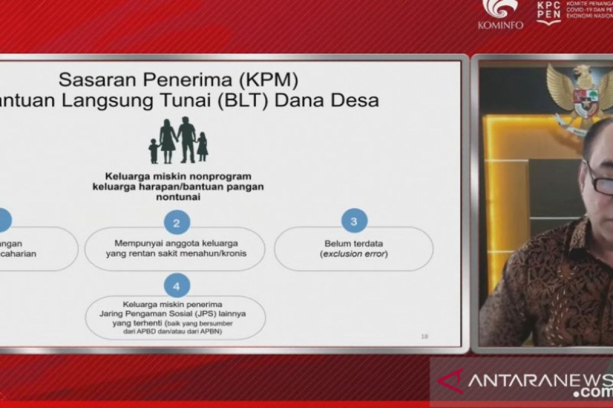 Pemerintah salurkan BLT desa untuk percepat pemulihan ekonomi