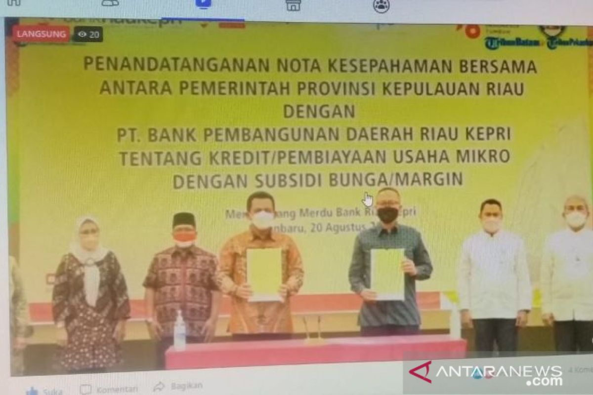 Pemrov Kepri-Bank Riau Kepri dorong pemulihan ekonomi bantu UMKM
