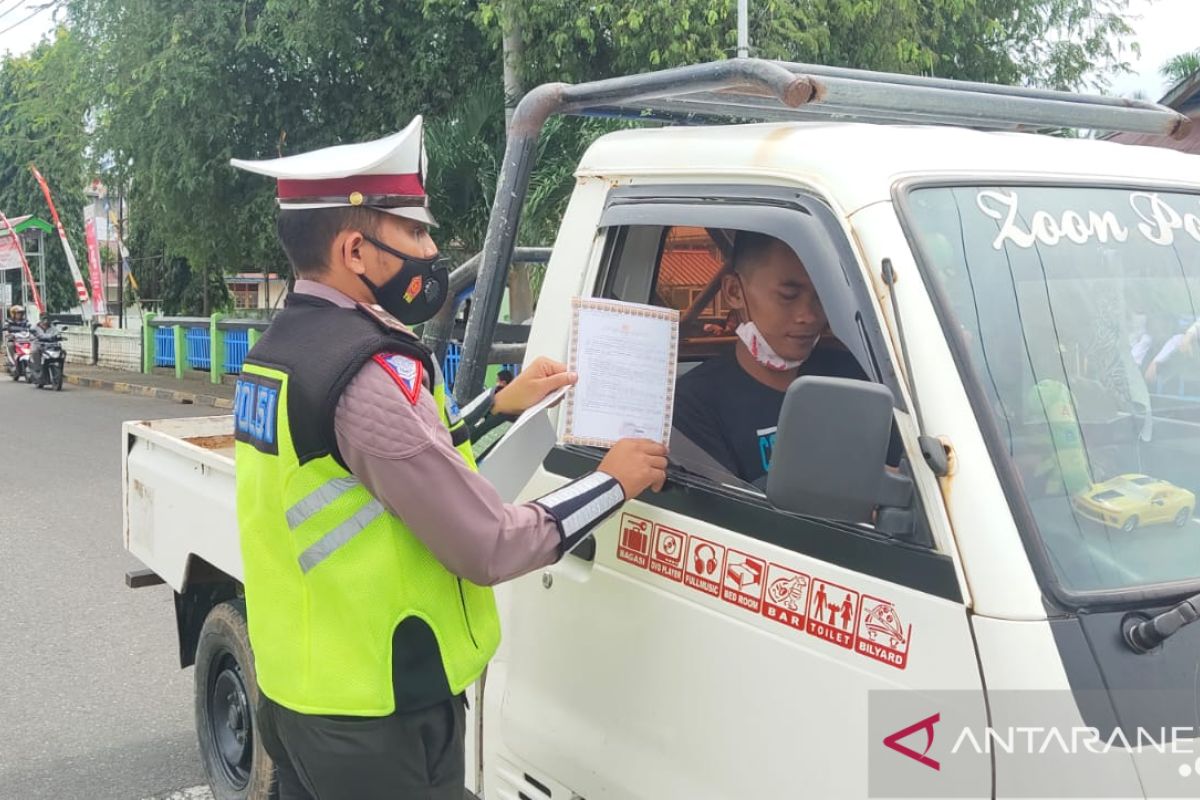 Polres Mukomuko batasi mobilitas pelaku perjalanan di perbatasan