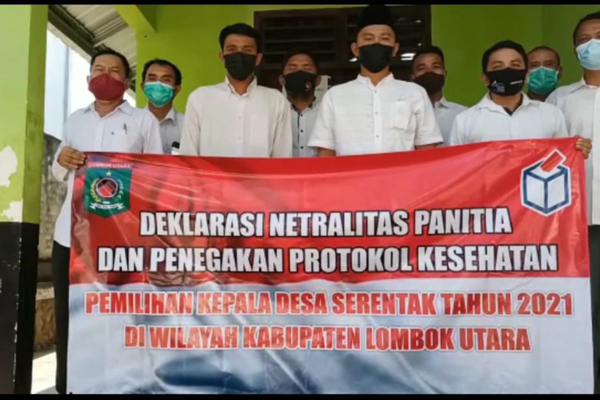 Panitia deklarasikan pilkades damai di Lombok Utara