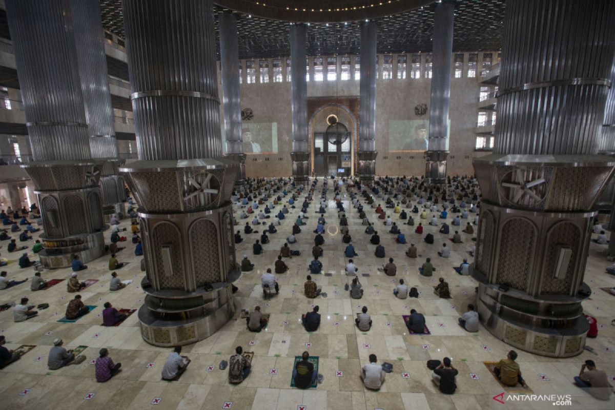 Dibuka lagi, Masjid Istiqlal disambut antusias jamaah shalat Jumat