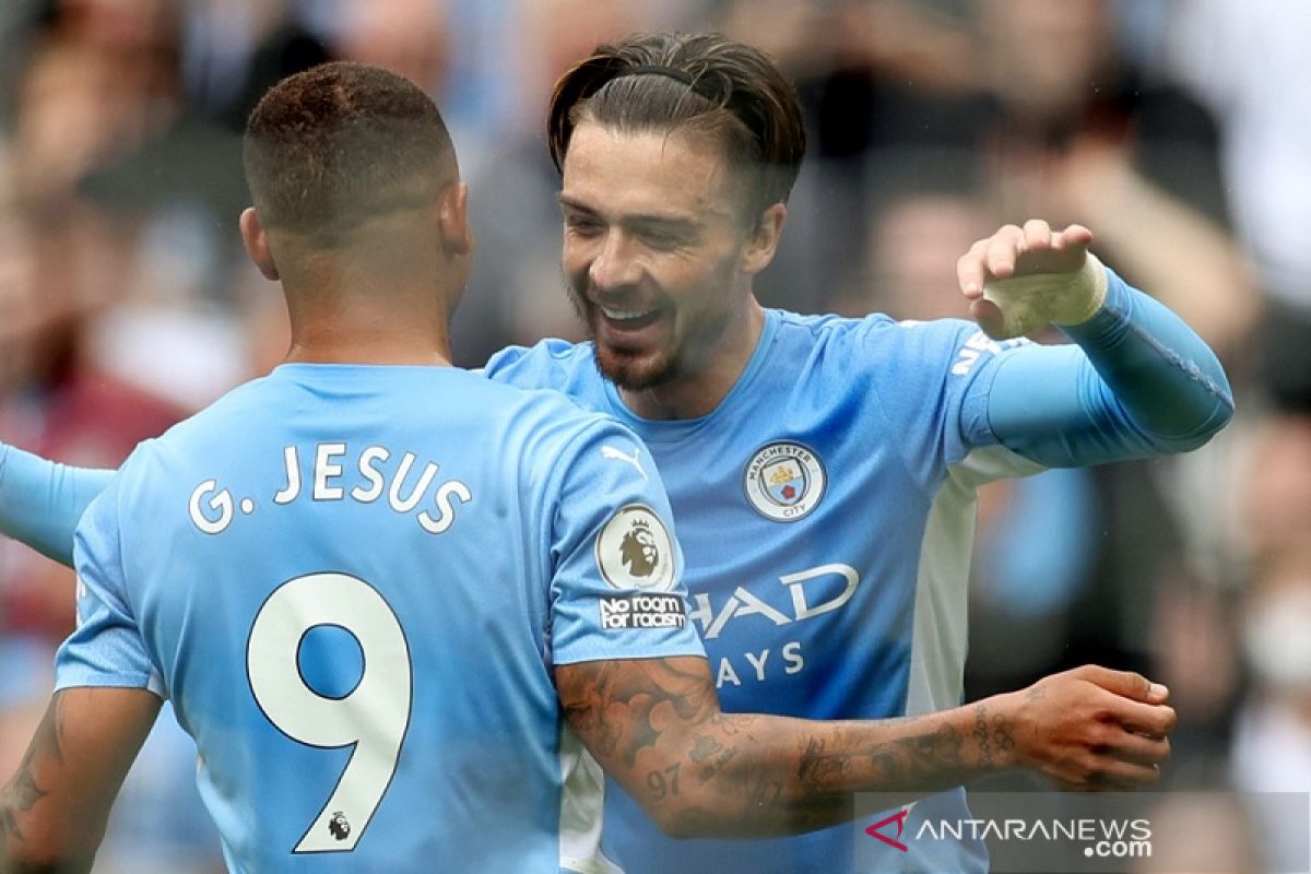 Liga Inggris, Manchester City berondong gawang Norwich lima gol tanpa balas