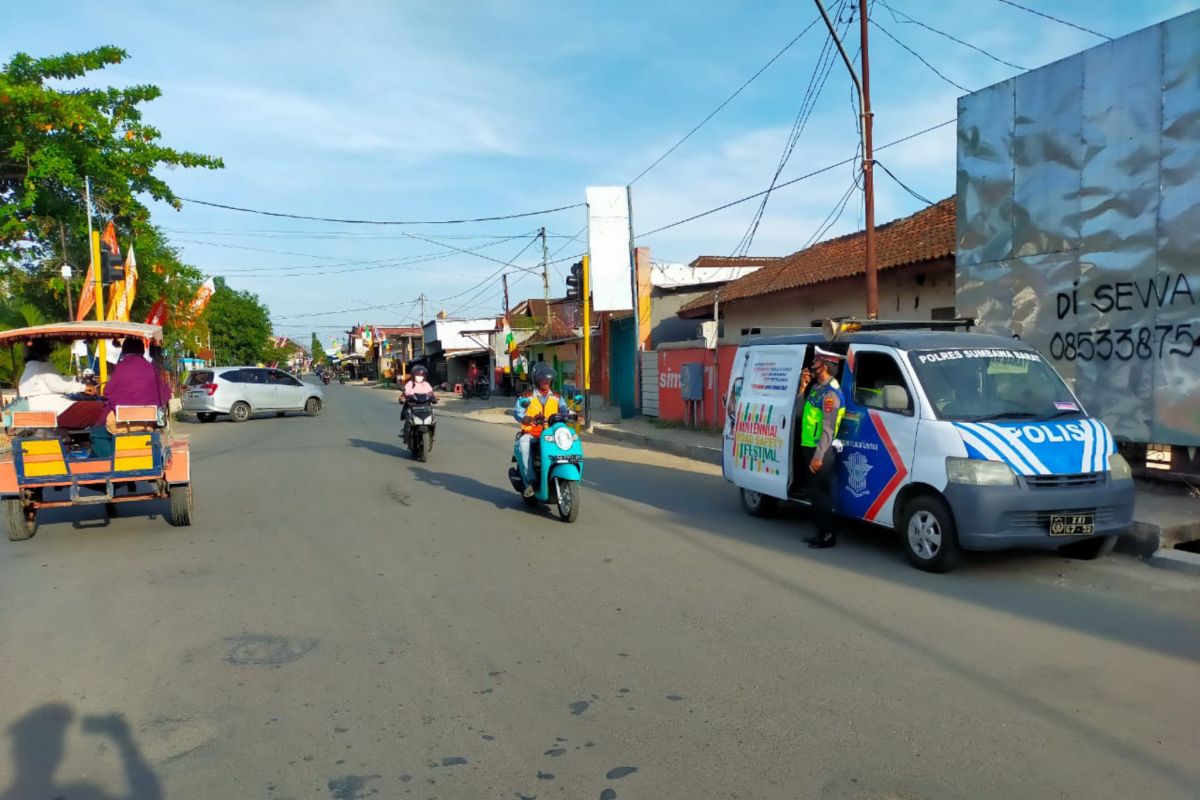 Cegah laka lantas dan edukasi warga, Sat Lantas Polres KSB laksanakan Penling