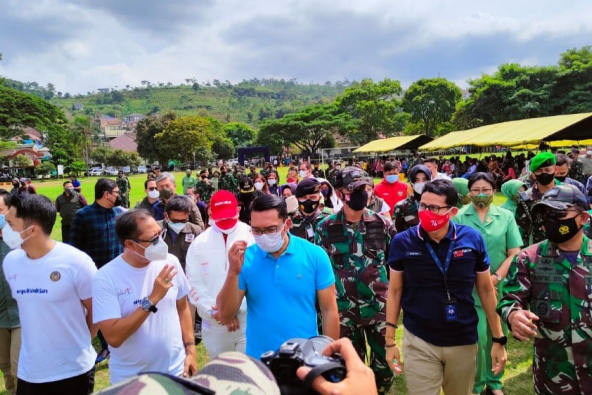 Ridwan Kamil: Tak ada zona merah COVID-19 di Jabar