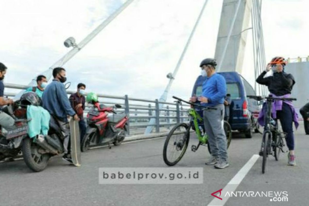 Gubernur Erzaldi: Bersepeda, pilihan olahraga agar semakin dekat dengan masyarakat