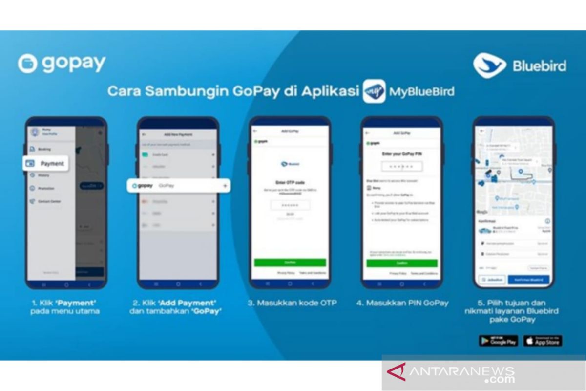 GoPay kini jadi opsi pembayaran di aplikasi MyBluebird