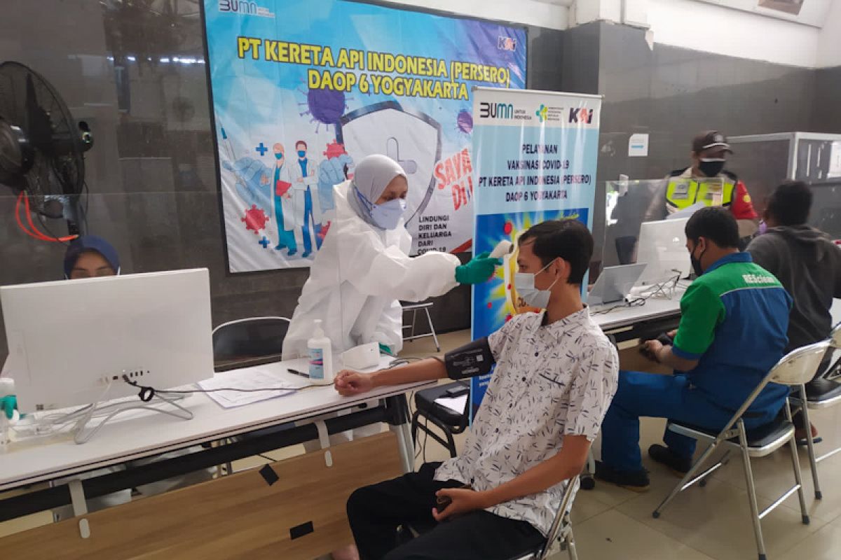KAI catat sebanyak 4.827 orang akses vaksinasi di Daop 6 Yogyakarta