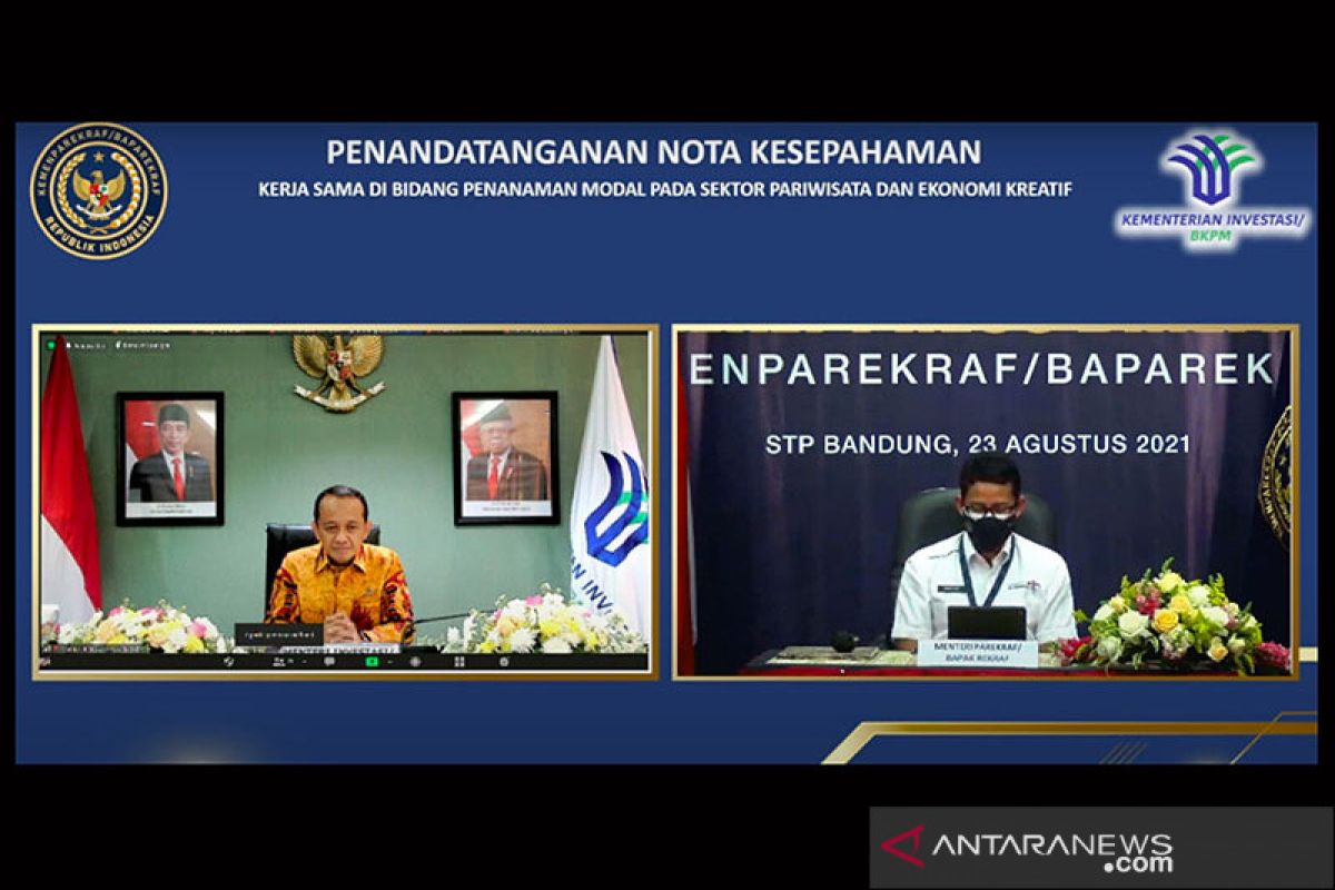 Kemenparekraf-BKPM tandatangani MoU investasi di sektor parekraf