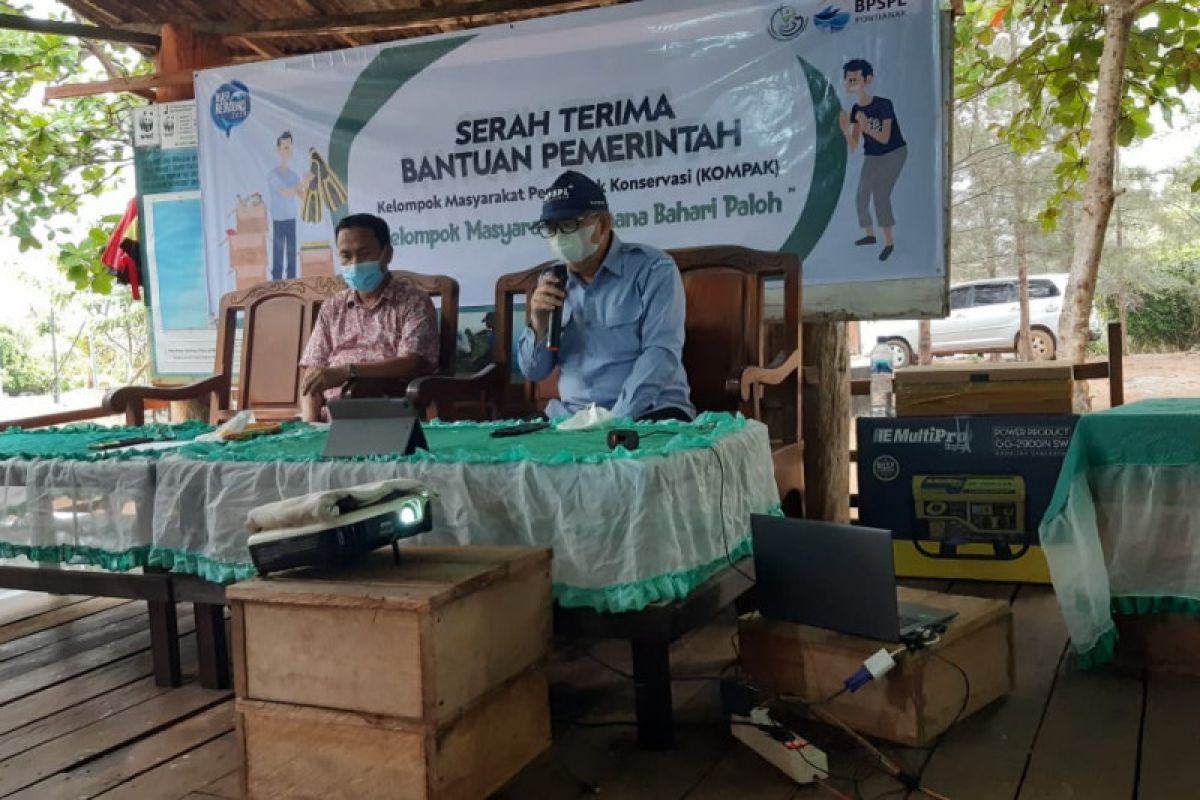 KKP salurkan bantuan konservasi Rp97,46 juta di perbatasan Kalbar