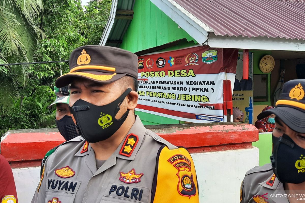 Polres Muarojambi dirikan lima posko PPKM penyimbang