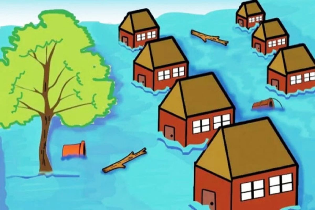 Banjir rendam seribuan rumah di Katingan Kalteng