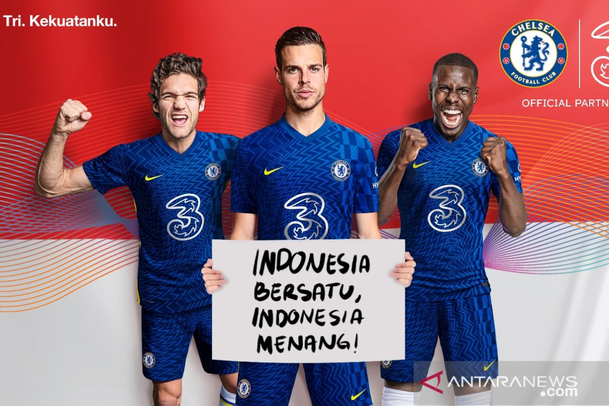 3 Indonesia jalin kerja sama dengan Chelsea FC