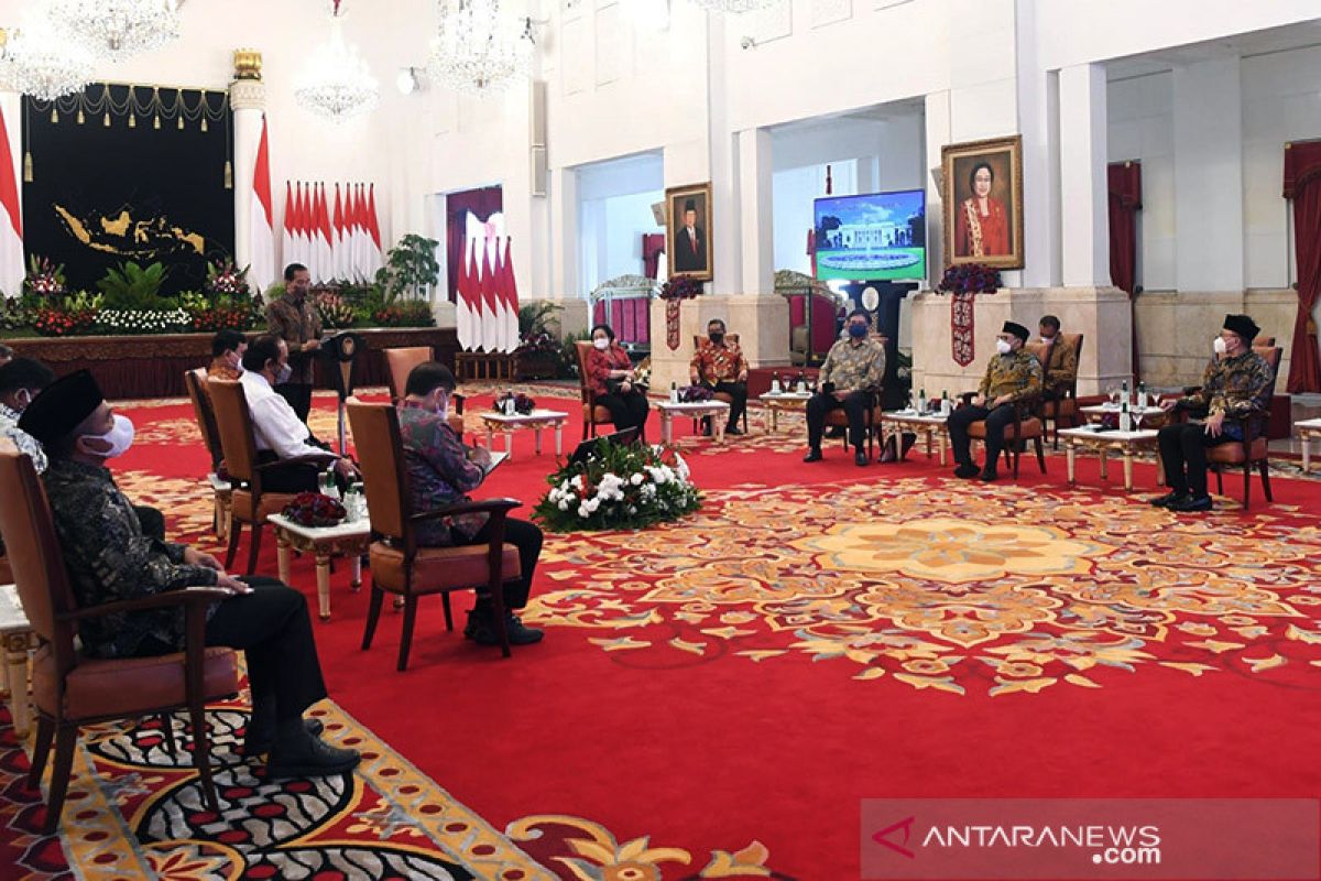 Pertemuan Presiden Jokowi dengan ketum parpol perkuat gotong royong