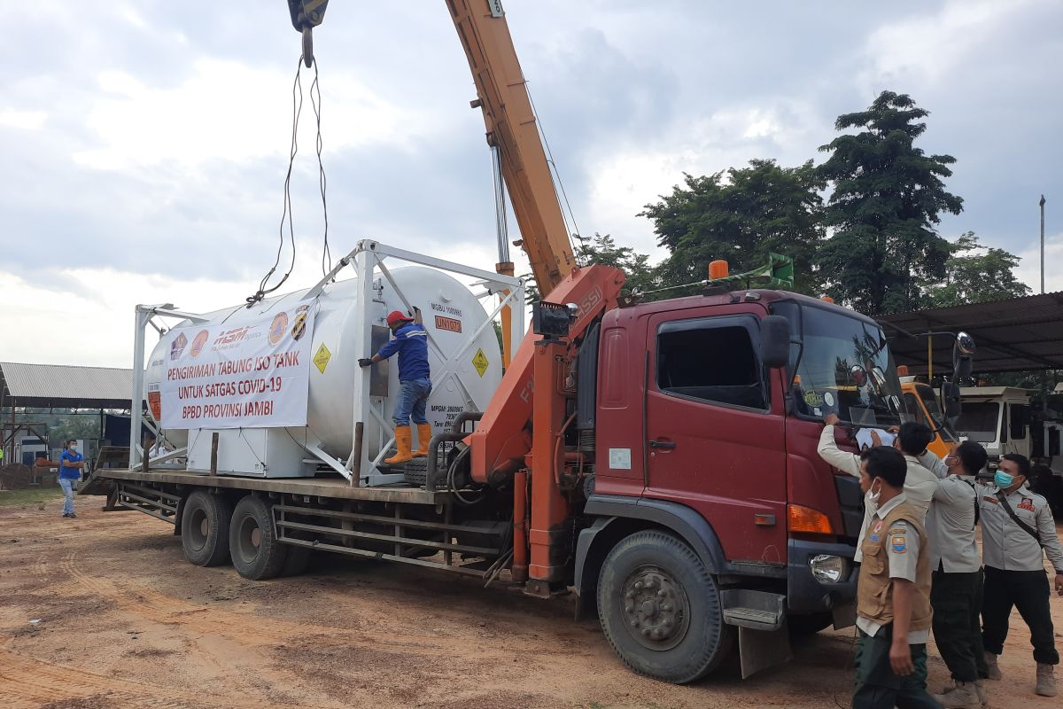 Jambi butuh 17,2 ton liquid sehari untuk oksigen selama pandemi