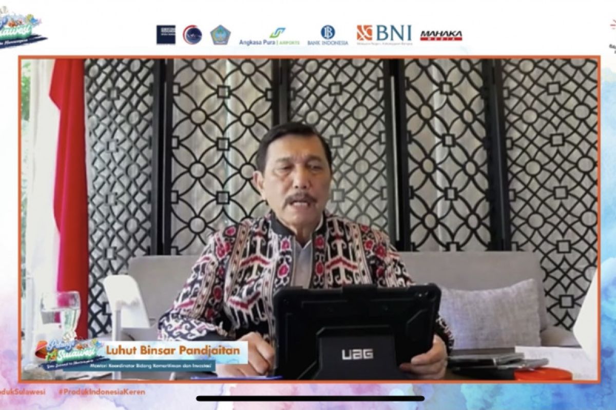 Luhut: Tempat wisata di Sulawesi harus dilengkapi aplikasi PeduliLindungi