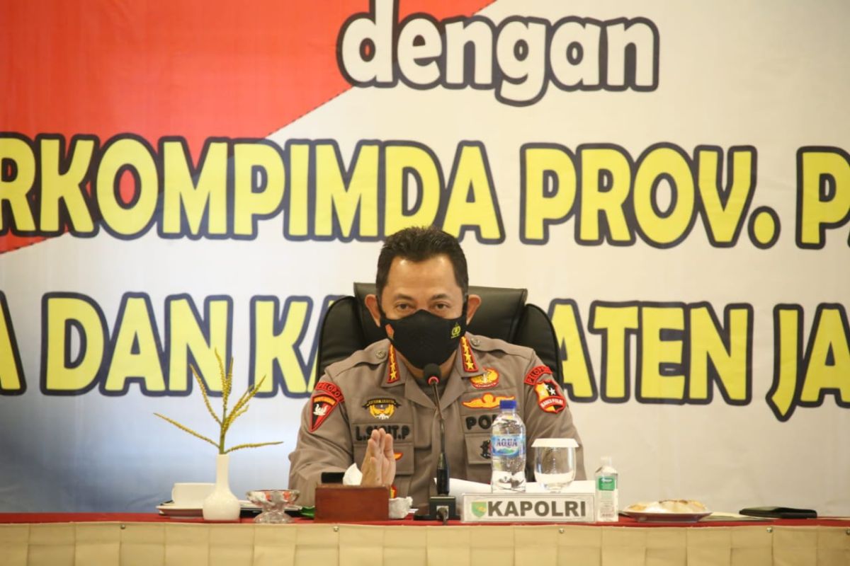 Kapolri ingatkan pengendalian pandemi COVID-19 di Papua