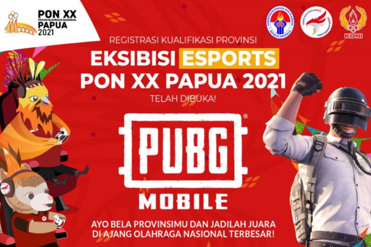 Pendaftaran PUBG Mobile untuk PON XX Papua 2021 resmi dibuka