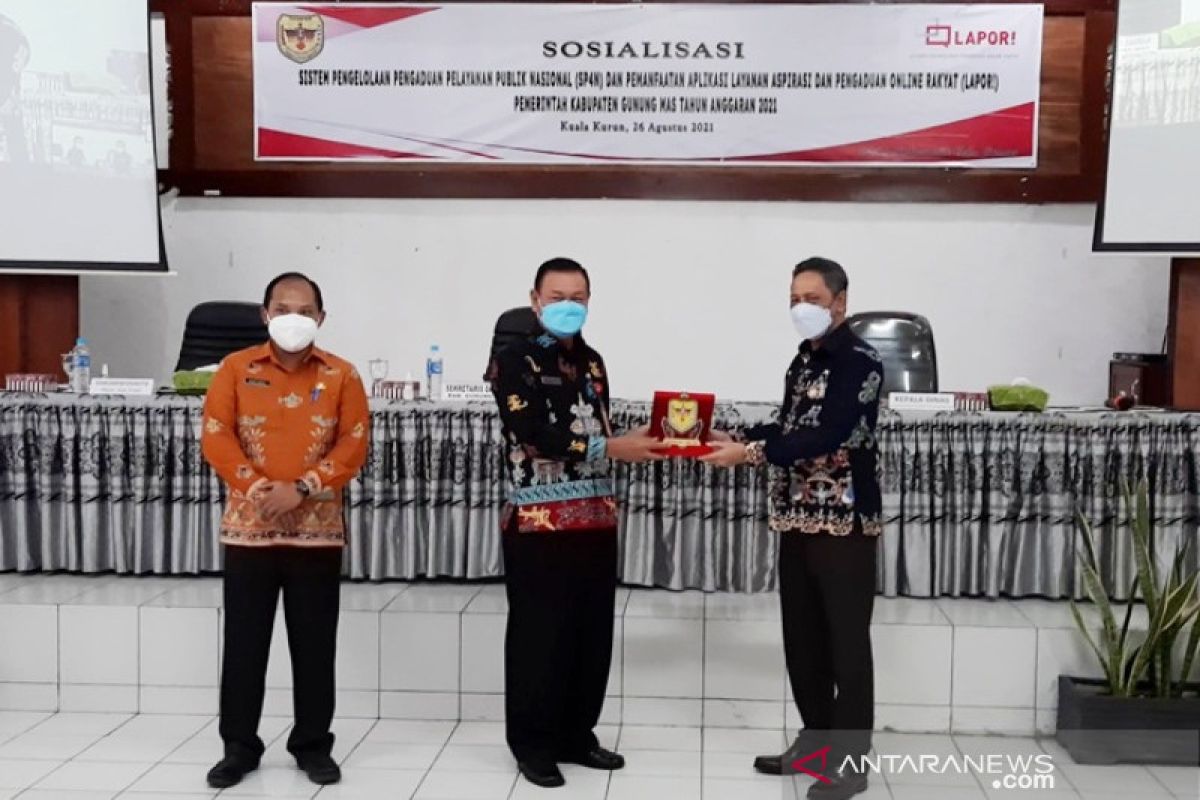 Masyarakat Gumas diminta manfaatkan SP4N-LAPOR! untuk pengaduan pelayanan publik