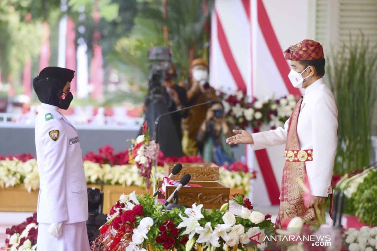 Kepala Sekretariat Presiden pastikan formasi Paskibraka lengkap di Upacara HUT Ke-77 RI