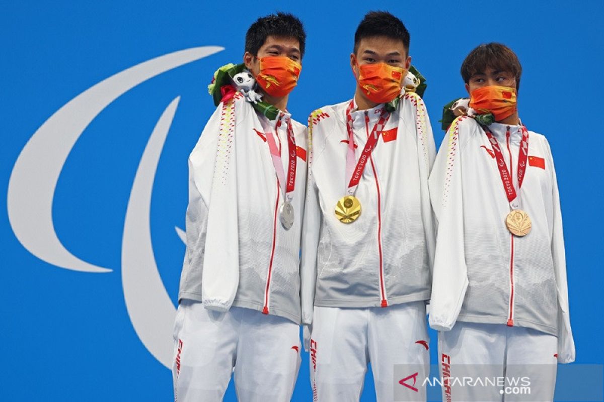 Hasil klasemen medali Paralimpiade China memimpin, Indonesia urutan ke-35