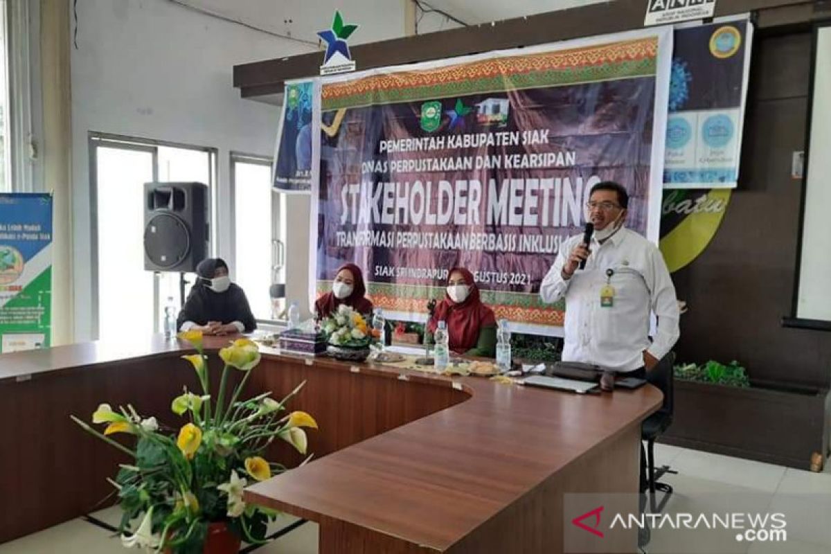 Tingkatkan literasi, Dinas Perpustakaan dan Kearsipan Siak rapat pemangku kepentingan