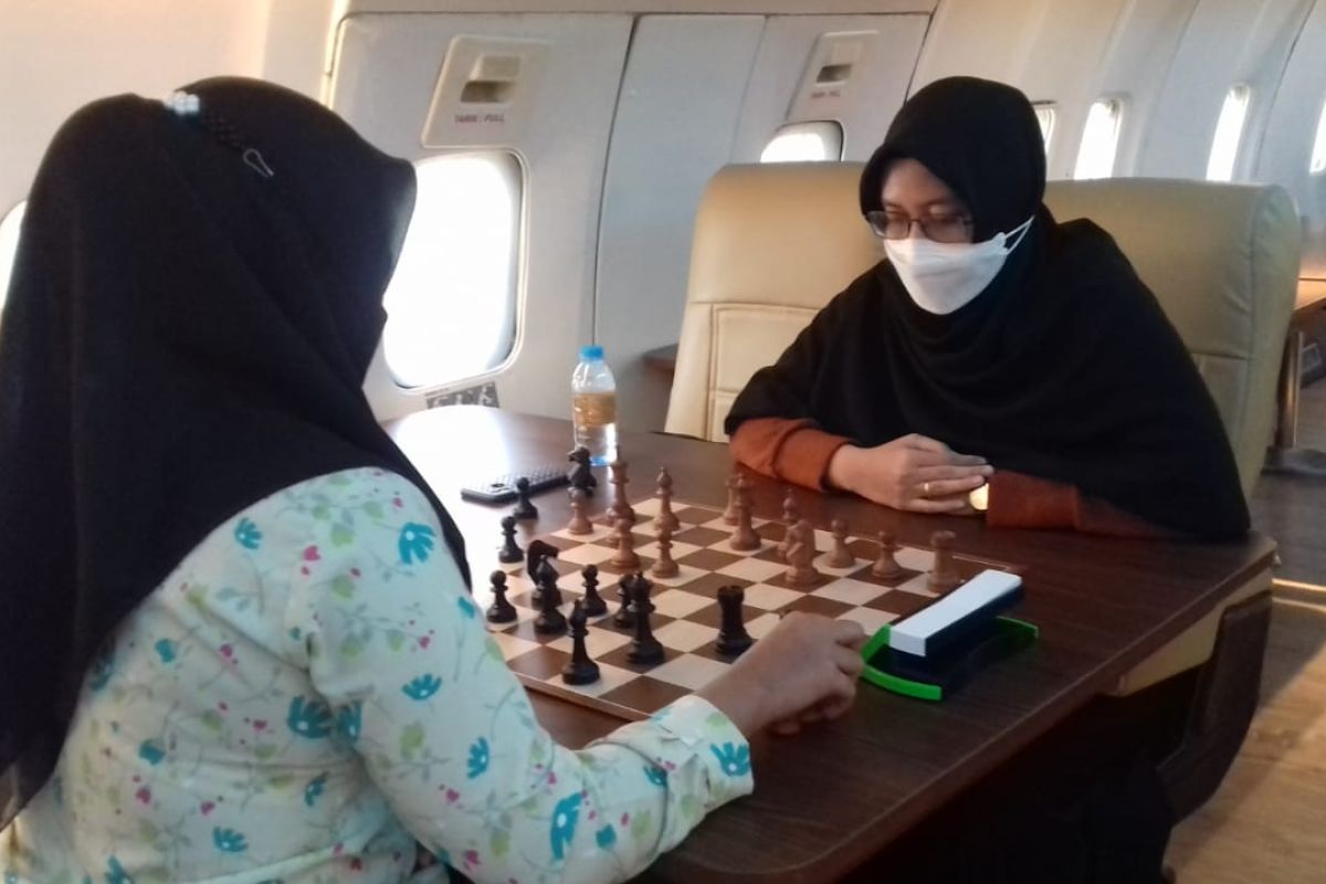 Tim catur Lampung uji coba melawan Sumatera Selatan