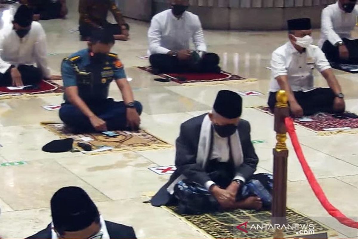 Wapres Ma'ruf Amin tinjau penerapan protokol kesehatan di Masjid Istiqlal dan Katedral