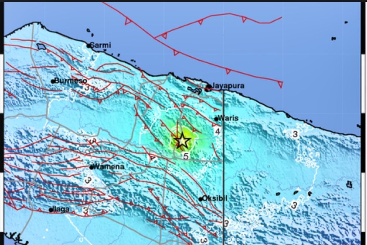 BMKG: Gempa M 6,0 guncang Keerom di Papua dan tidak berpotensi tsunami