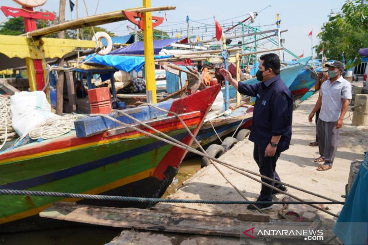 Menteri BUMN Erick Thohir siap bantu nelayan Blanakan lebih berdaya