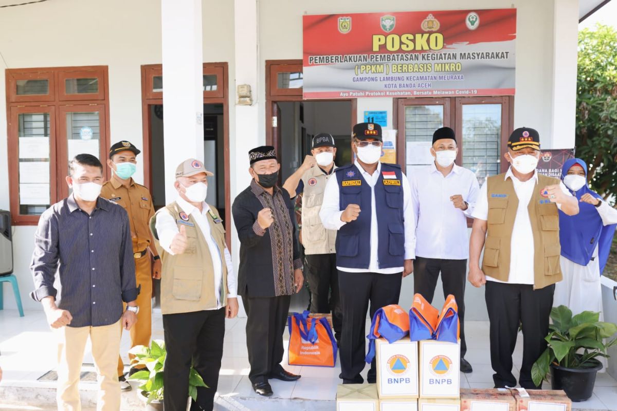 Pastikan Posko berfungsi, Kepala BNPB tinjau Posko PPKM Gampong Lambung